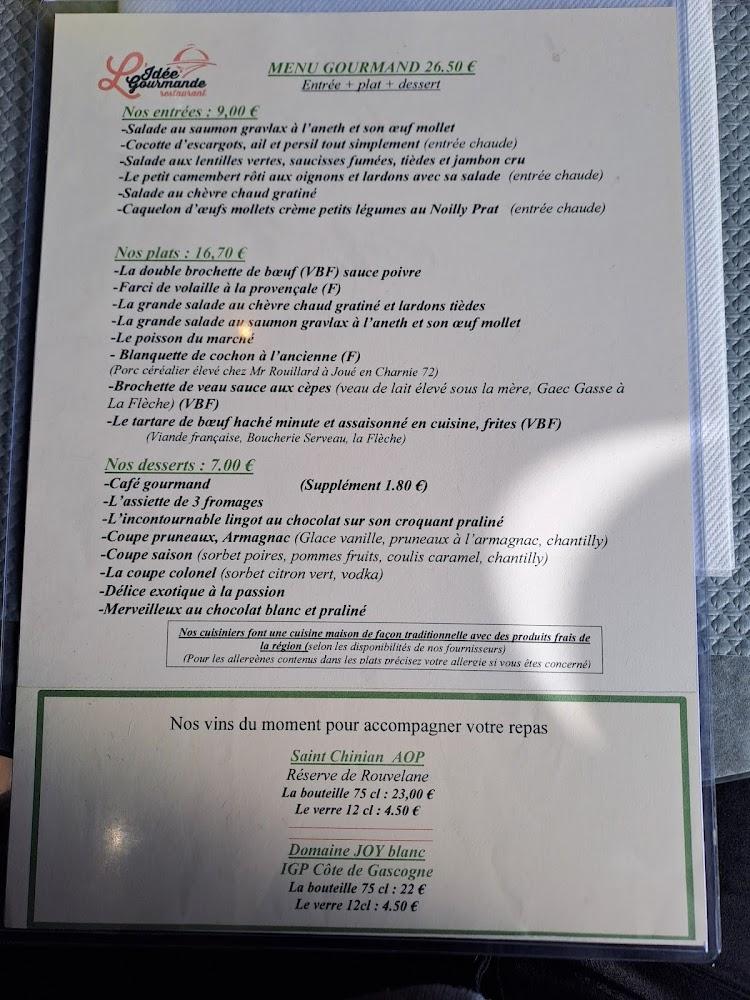 L'Idee Gourmande - Menu Image 1